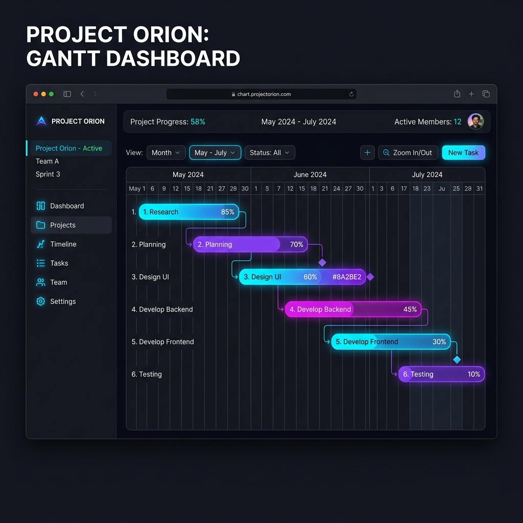 Gantt Dashboard Innovation